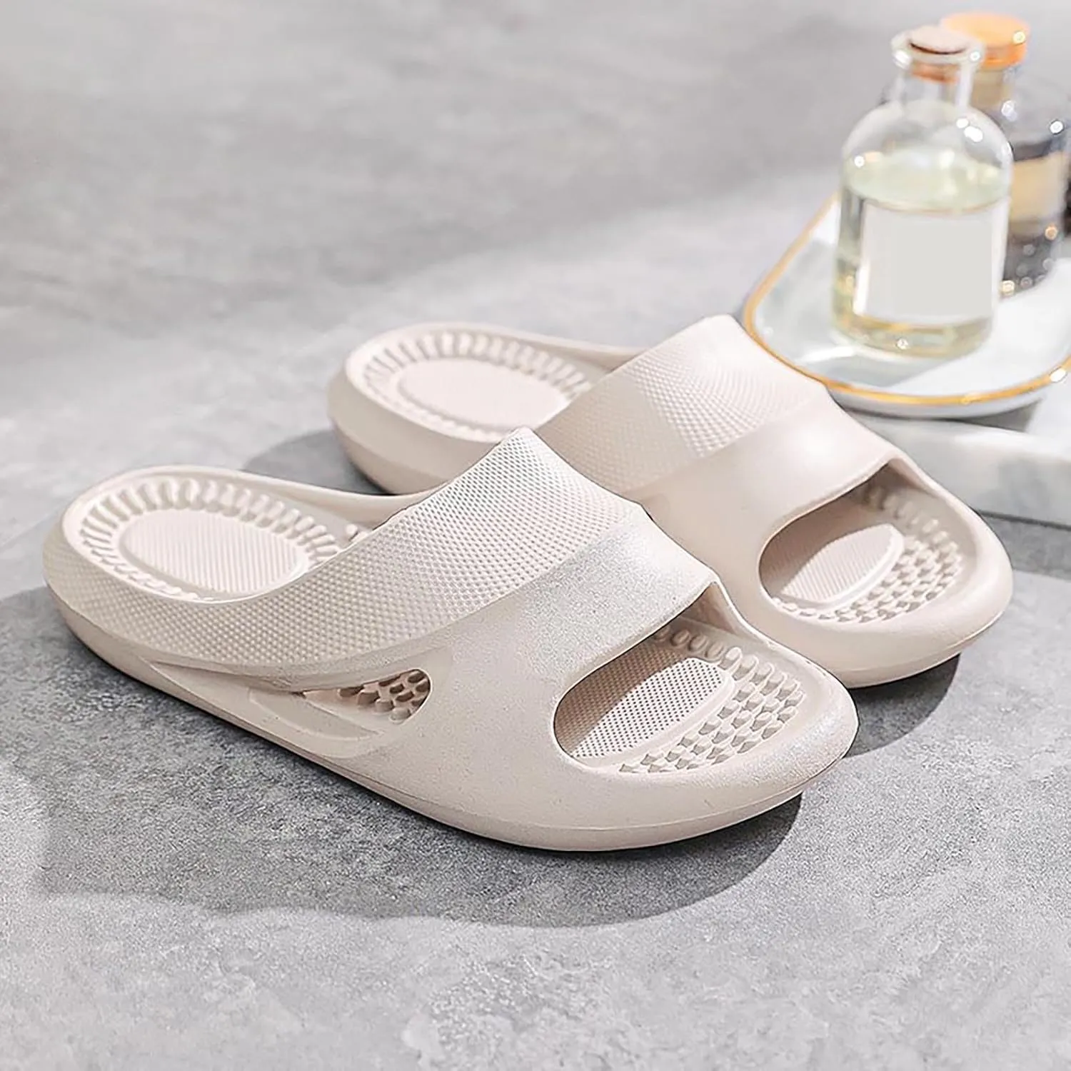 Mens Shower Shoes Slides for Women Bathroom Slippers Men Womens Slides Bathroom Indoor Outdoor Public Slippers