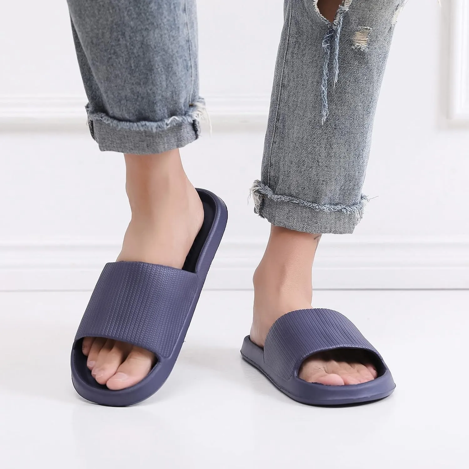 Mens Shower Shoes Womens Slides Mens Slippers Slides for Women Ultimate Comfort Public Bathroom Slippers