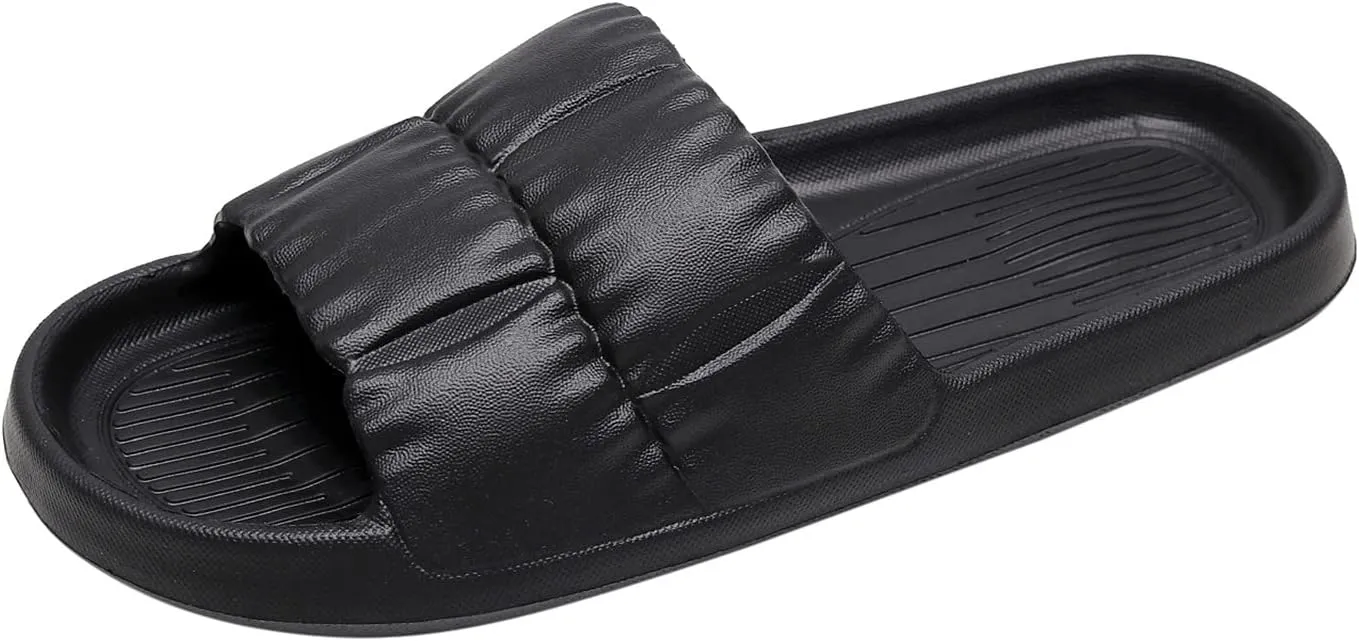 Mens Slides Slides for Women for Men Shower Shoes Women Bathroom Non Slip House Slippers