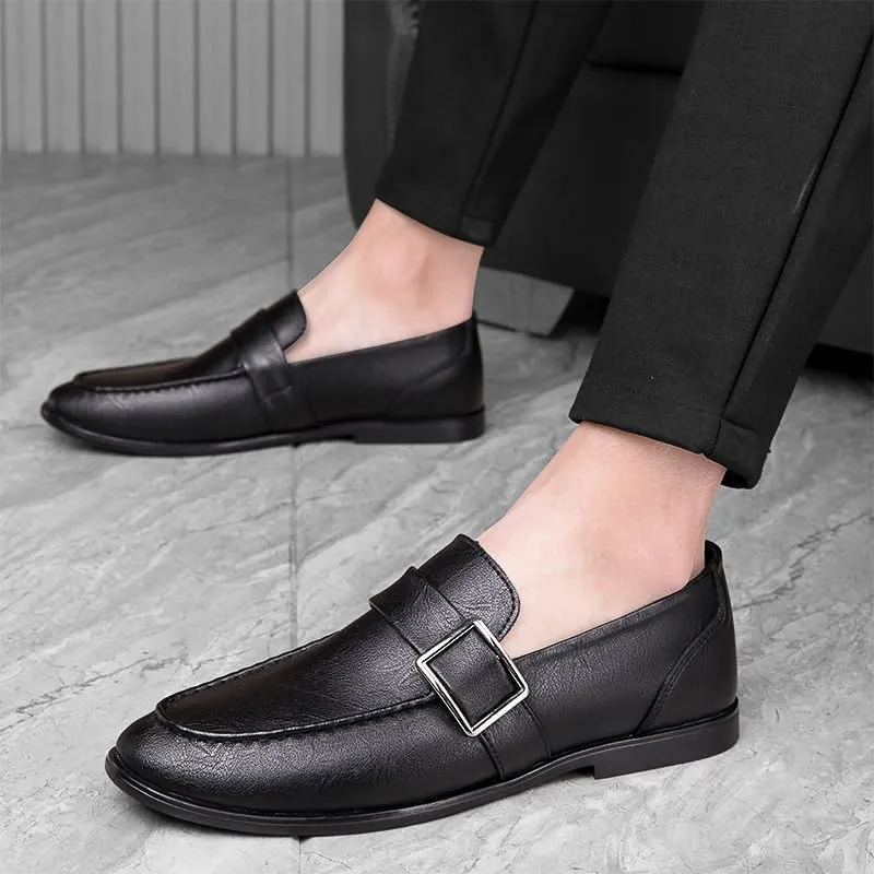 Men's Slip-On Social Dress Shoes, Fashion Business & Party Footwear, Wedding & Driving Flats for Men, Men's Dress Loafers Shoes