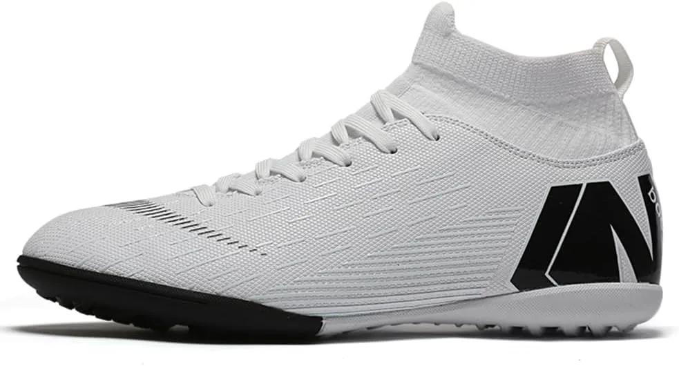 Men's Soccer Cleats Shoes Turf Indoor Football Cleats High Top Breathable Soccer Shoes Outdoor Training TF/AG
