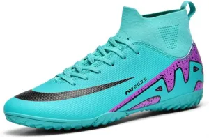 Men??s Soccer Shoes Cleats Football Boots Professional Training Outdoor Indoor Sneaker High-Top Spike Breathable Athletic