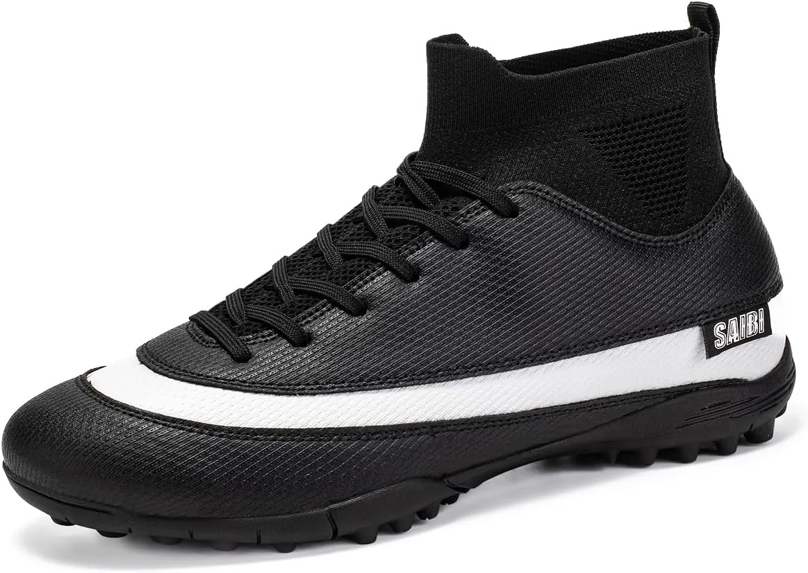 Men??s Soccer Shoes Cleats Football Boots Professional Training Outdoor Indoor Sneaker High-Top Spike Breathable Athletic