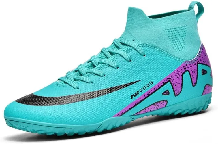 Men??s Soccer Shoes Cleats Football Boots Professional Training Outdoor Indoor Sneaker High-Top Spike Breathable Athletic
