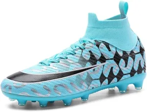 Men's Soccer Shoes Outdoor Turf Indoor Soccer Training Sneaker Professional High-Top Athletic Football Boots Breathable Cleats