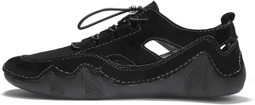 Men's Summer Handmade Outdoor Breathable Lace Up Driving Non-Slip Fashionable Comfort Lightweight Loafer Shoes for Men