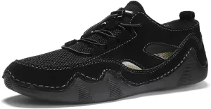 Men's Summer Handmade Outdoor Breathable Lace Up Driving Non-Slip Fashionable Comfort Lightweight Loafer Shoes for Men