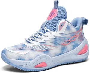 Mens Womens Couples Lace Up Mid Top Casual Sneakers Rubber Sole Non Slip Basketball Sneakers Comfortable and Breathable Running ShoesWear Resistant and Durable Fitness Training Shoes Walking Shoes