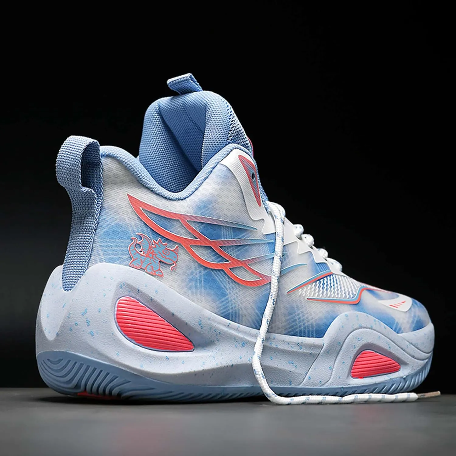 Mens Womens Couples Lace Up Mid Top Casual Sneakers Rubber Sole Non Slip Basketball Sneakers Comfortable and Breathable Running ShoesWear Resistant and Durable Fitness Training Shoes Walking Shoes
