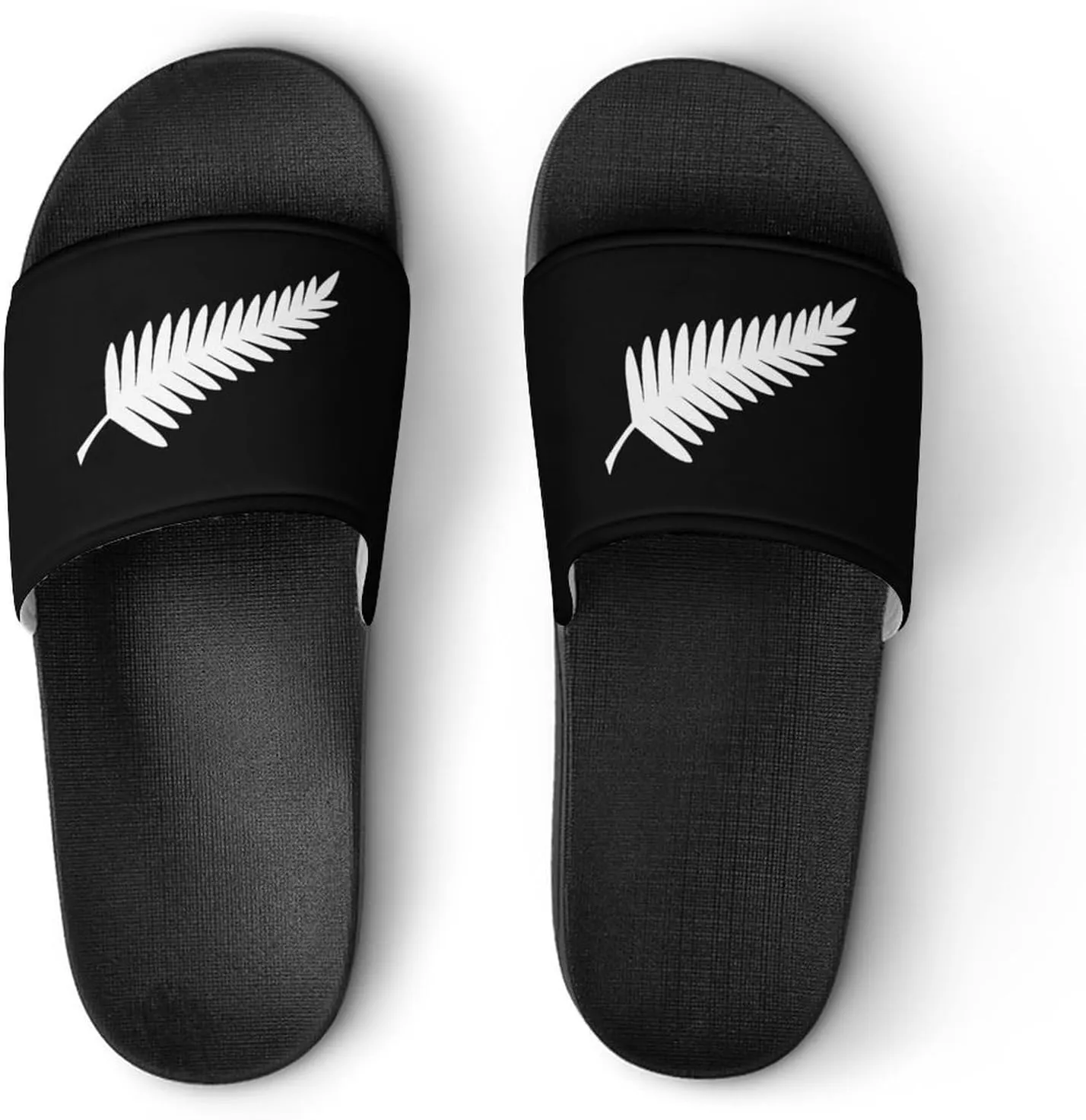 New Zealand Maori Fern House Slippers for Women Men Shower Slides Bathroom Sandals