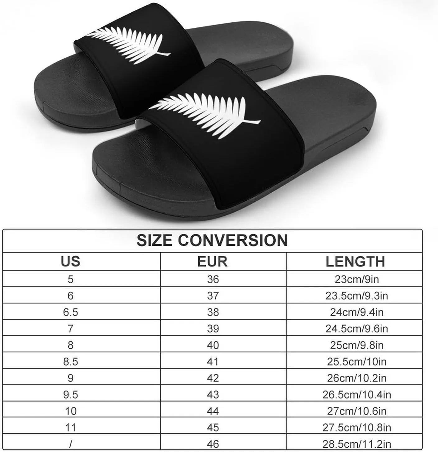New Zealand Maori Fern House Slippers for Women Men Shower Slides Bathroom Sandals