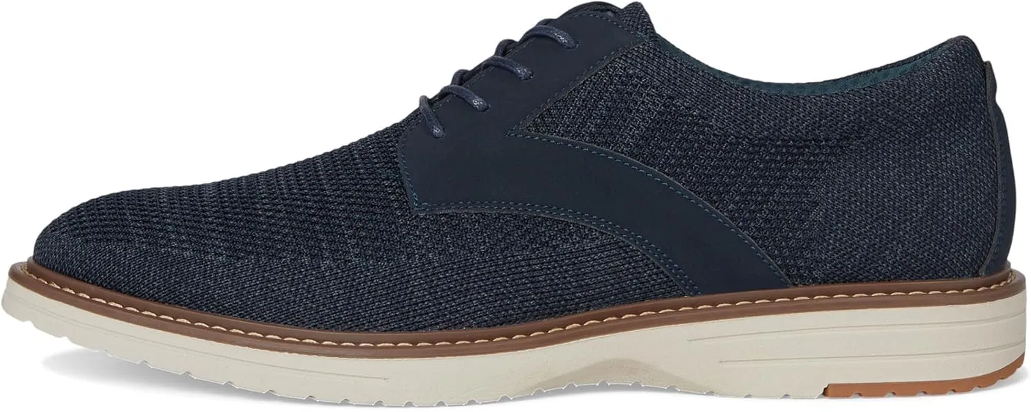 Nunn Bush Men's Griff Plain Toe Oxford Lightweight and Comfortable for All Occasions Knit Lace Up