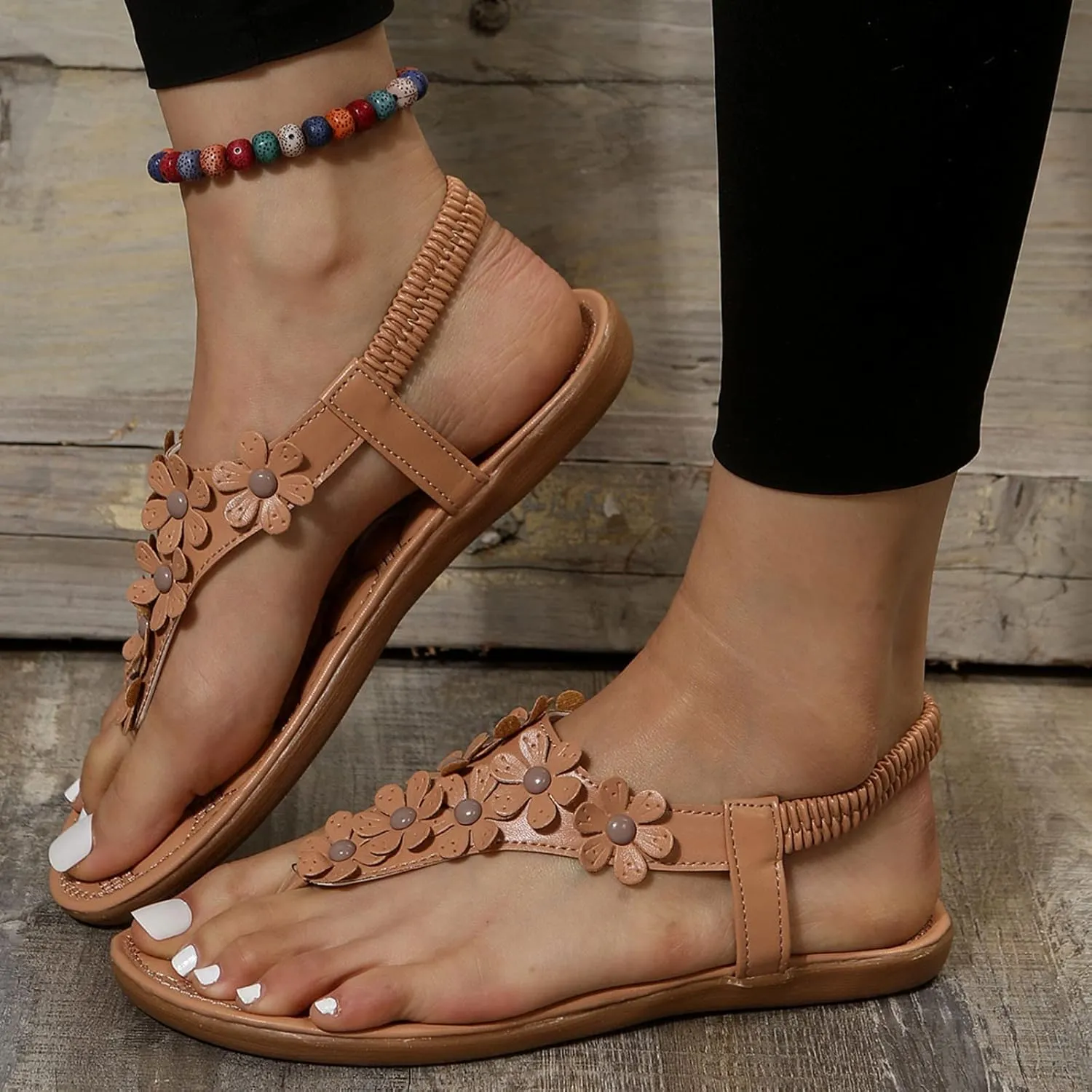 Orthopedic Sandals for Women Dressy Adjustable Arch Support Recovery Flip Flops with Cushion Non Slip Barefoot Soft Straps Comfortable Walking Beach Fashion