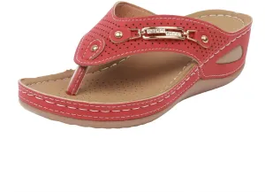 Orthopedic Sandals with Arch Support Flip Flops for Women Wedge Sandals Breathable Comfortable Walking Clip Toe Sandal Slip On Slingback Orthotic Thong Slippers Casual Dressy Platform Wedge Sandal
