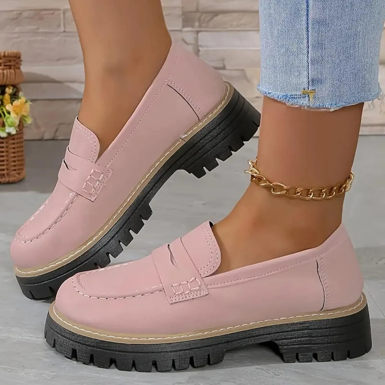 Orthoture-Orthopedic Platform Loafers Casual Dress Work Loafers Comfortable Women's Lightweight Loafers Slip-On Walking Shoes