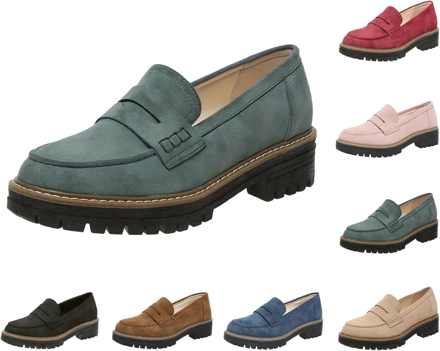 Orthoture-Orthopedic Platform Loafers Comfortable Women's Fashion Loafers Casual Dress Work Loafers Slip-On Walking Shoes