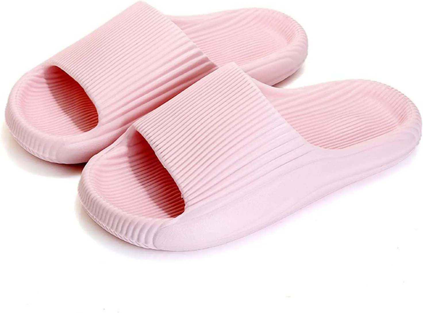 Pillow Slippers Womens Shower Shoes Women and Men Cloud Slides Bathroom Slipper House Home Drainage Hole Non Slip