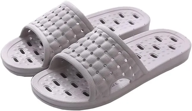 Quick Drying Shower Slippers for Women Men, Non Slip Lightweight Open-toe Travel-friendly Breathable Shoes Slide Slippers for Bathroom,Indoor,Outdoor