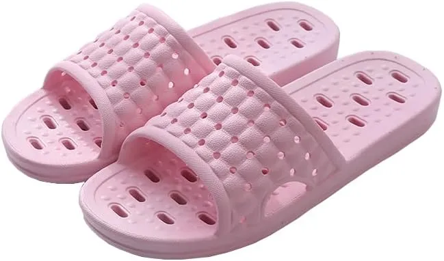 Quick Drying Shower Slippers for Women Men, Non Slip Lightweight Open-toe Travel-friendly Breathable Shoes Slide Slippers for Bathroom,Indoor,Outdoor