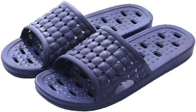 Quick Drying Shower Slippers for Women Men, Non Slip Lightweight Open-toe Travel-friendly Breathable Shoes Slide Slippers for Bathroom,Indoor,Outdoor