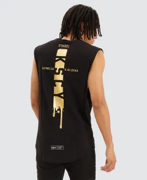 Shake Dual Curved Muscle Tee Jet Black