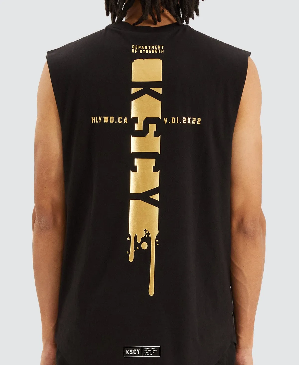 Shake Dual Curved Muscle Tee Jet Black
