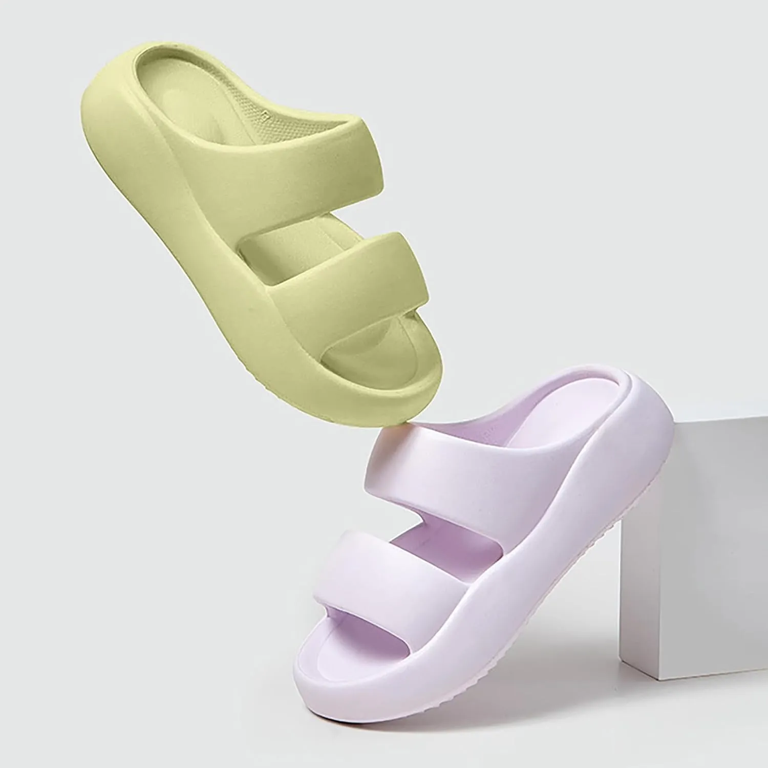 Shower Shoes Mens Bath Slippers Womens Cloud Slides Pillow Slippers House Home Dry Quickly Quick Drying