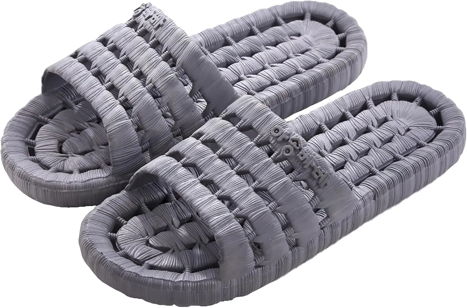 Shower Slippers for Women Men, Quick Drying Non Slip Lightweight Open-toe Travel-friendly Breathable Shoes Slide Slippers for Bathroom,House Slipper,Outdoor