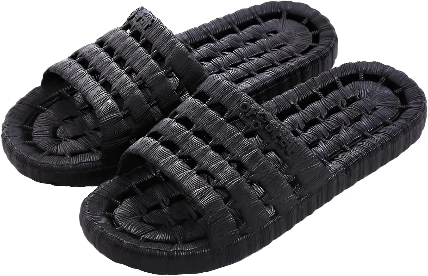 Shower Slippers for Women Men, Quick Drying Non Slip Lightweight Open-toe Travel-friendly Breathable Shoes Slide Slippers for Bathroom,House Slipper,Outdoor