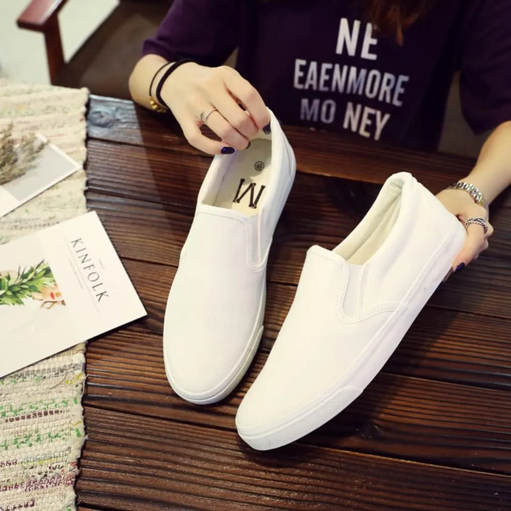 SUKKCCNO Comfortable and Breathable Canvas Shoes Flat Bottom Fashionable Street Style Men's and Women's Standard Size Shoes Spring and Autumn Versatile Cloth Shoes