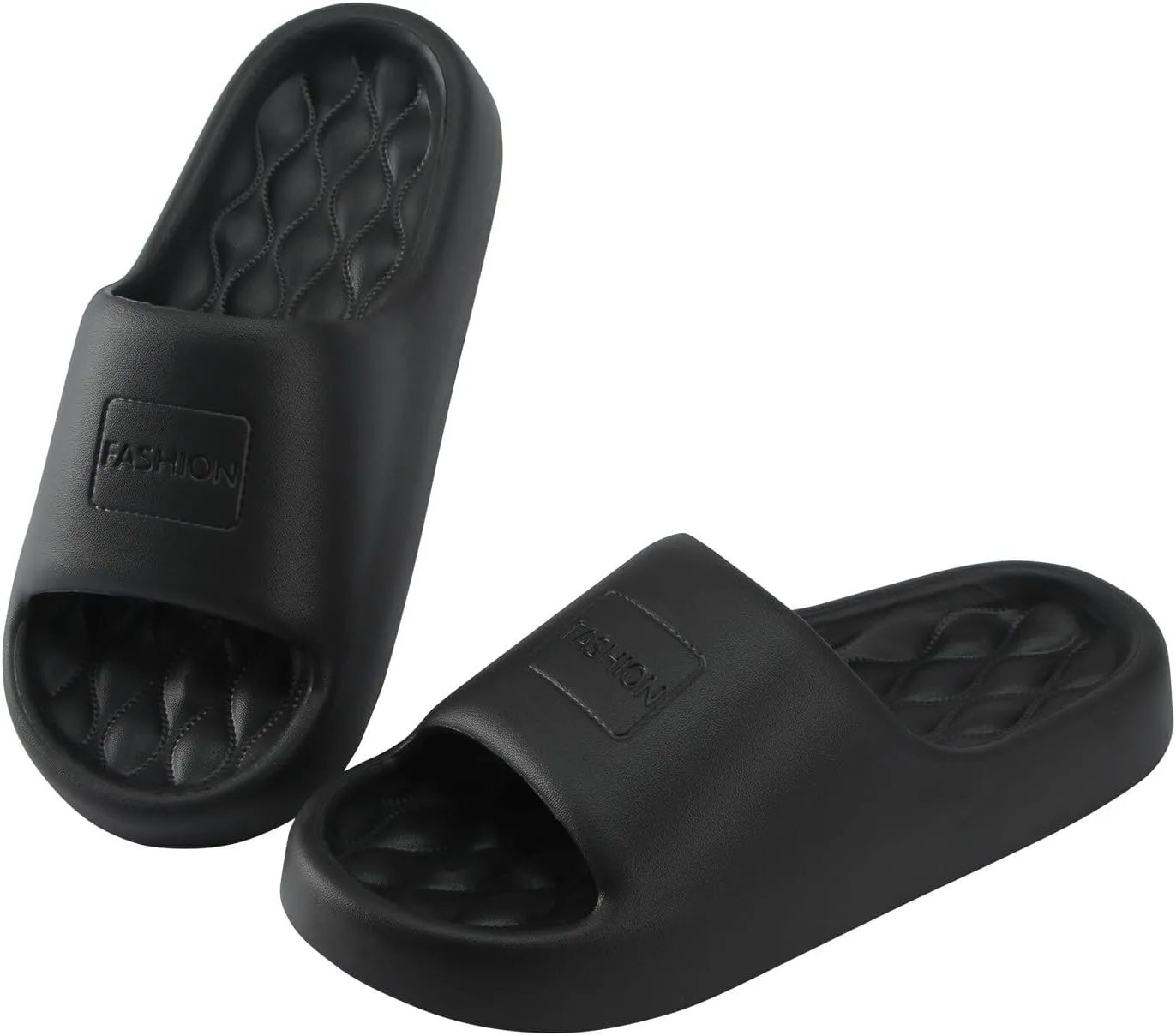 Summer Cloud Slides for Women and Men Soft Cloud Slippers Slides Easy Clean Thick Sole Glass Slippers for Women