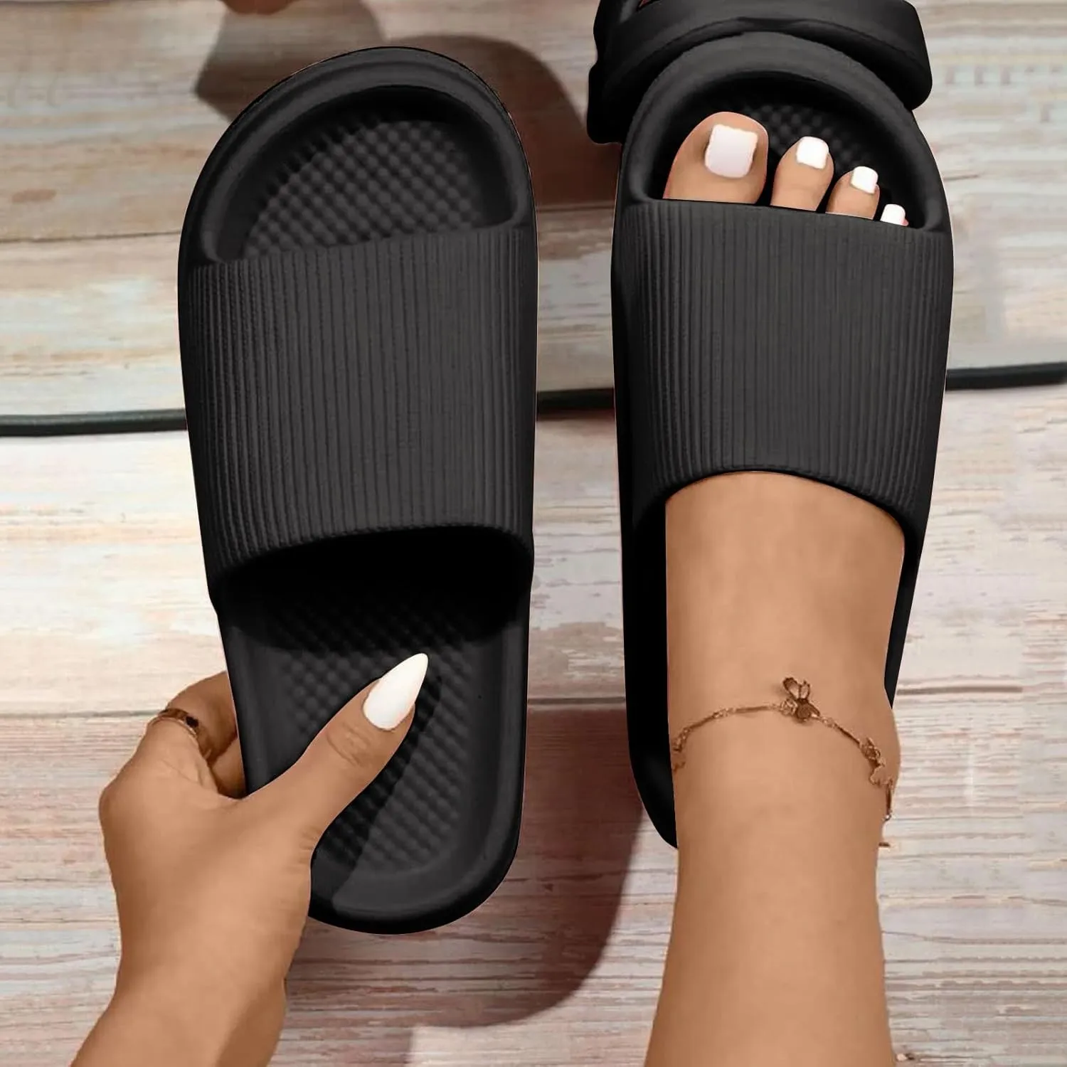 Summer Slipper for Men and Women Indoor Plus Size Slides Bathroom Sandals Fashion Slide Sandals for Women