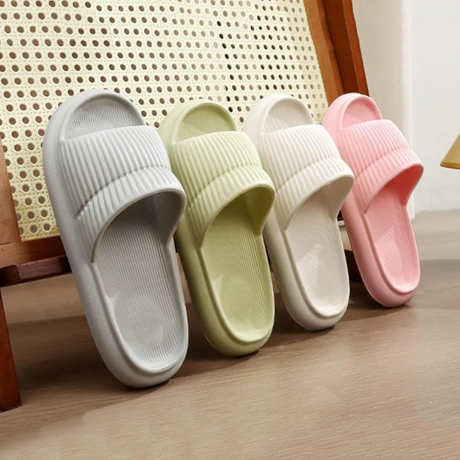 Summer Slipper for Men and Women Indoor Plus Size Slides Bathroom Sandals Report Home Sandals Slippers