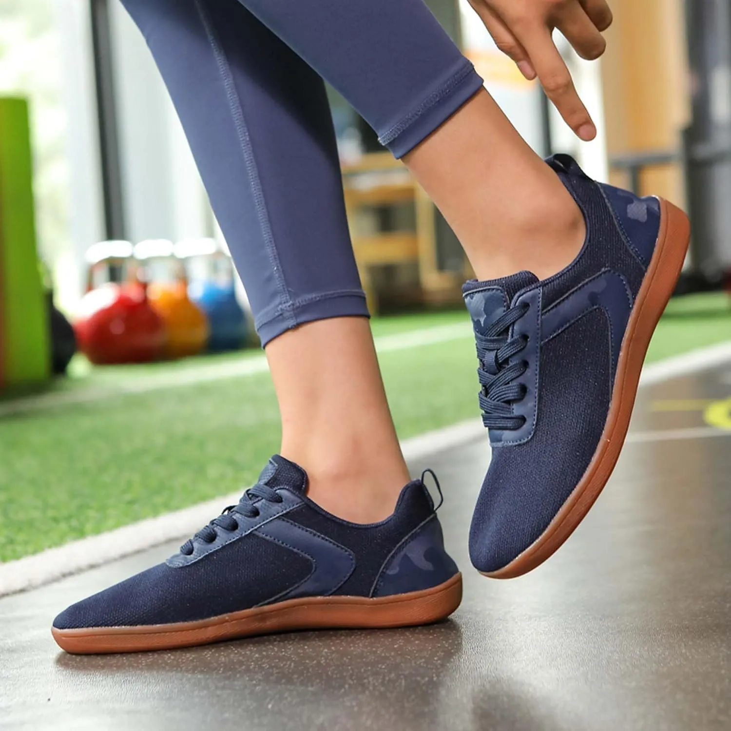 Unisex Wide Toe Barefoot Minimalist Shoes/Men's Comfortable Wide Toe Barefoot Shoes/Lady's Casual Walking Fitness Sneakers/Zero Drop Soles/Mountaineering Off-Road Cycling Shoes