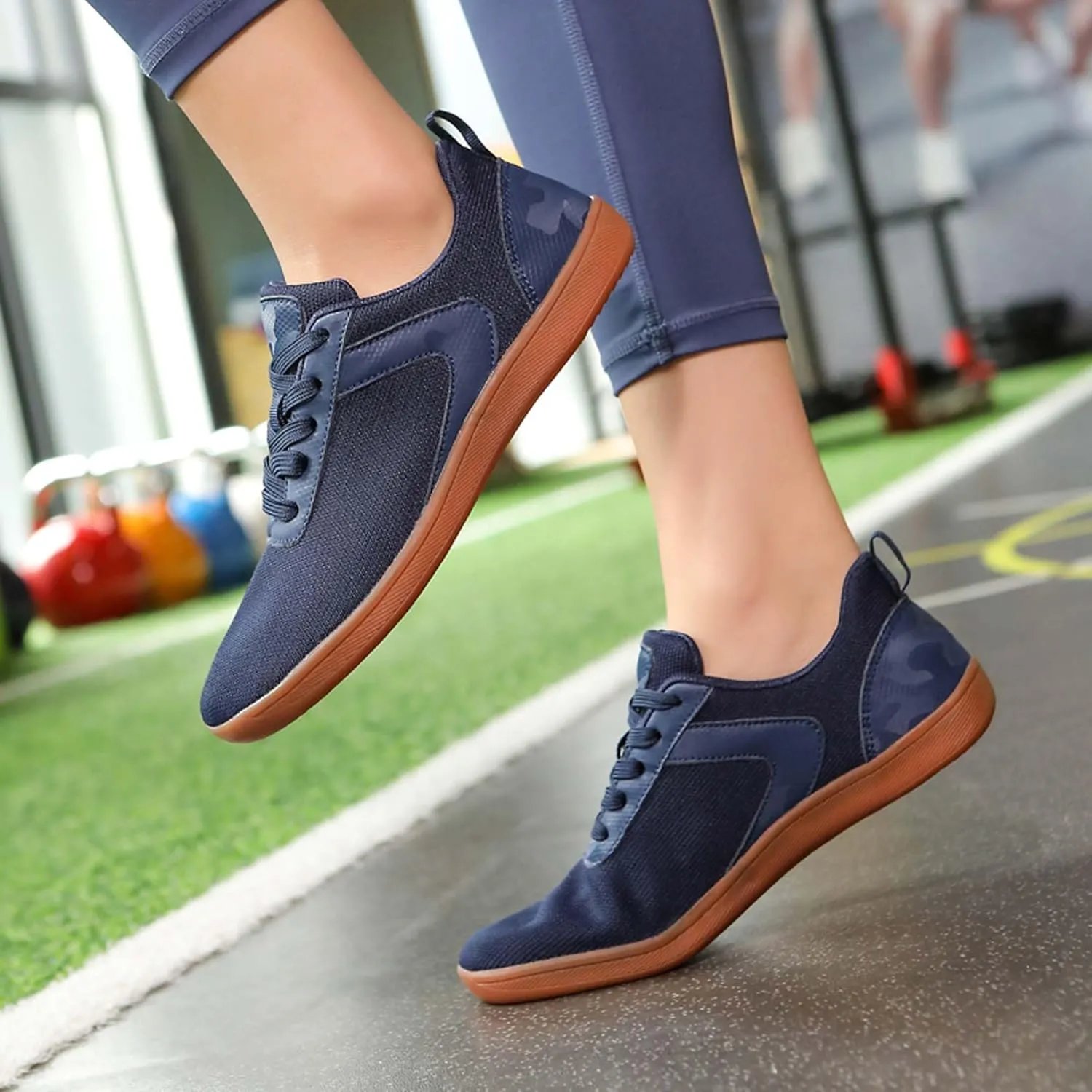 Unisex Wide Toe Barefoot Minimalist Shoes/Men's Comfortable Wide Toe Barefoot Shoes/Lady's Casual Walking Fitness Sneakers/Zero Drop Soles/Mountaineering Off-Road Cycling Shoes