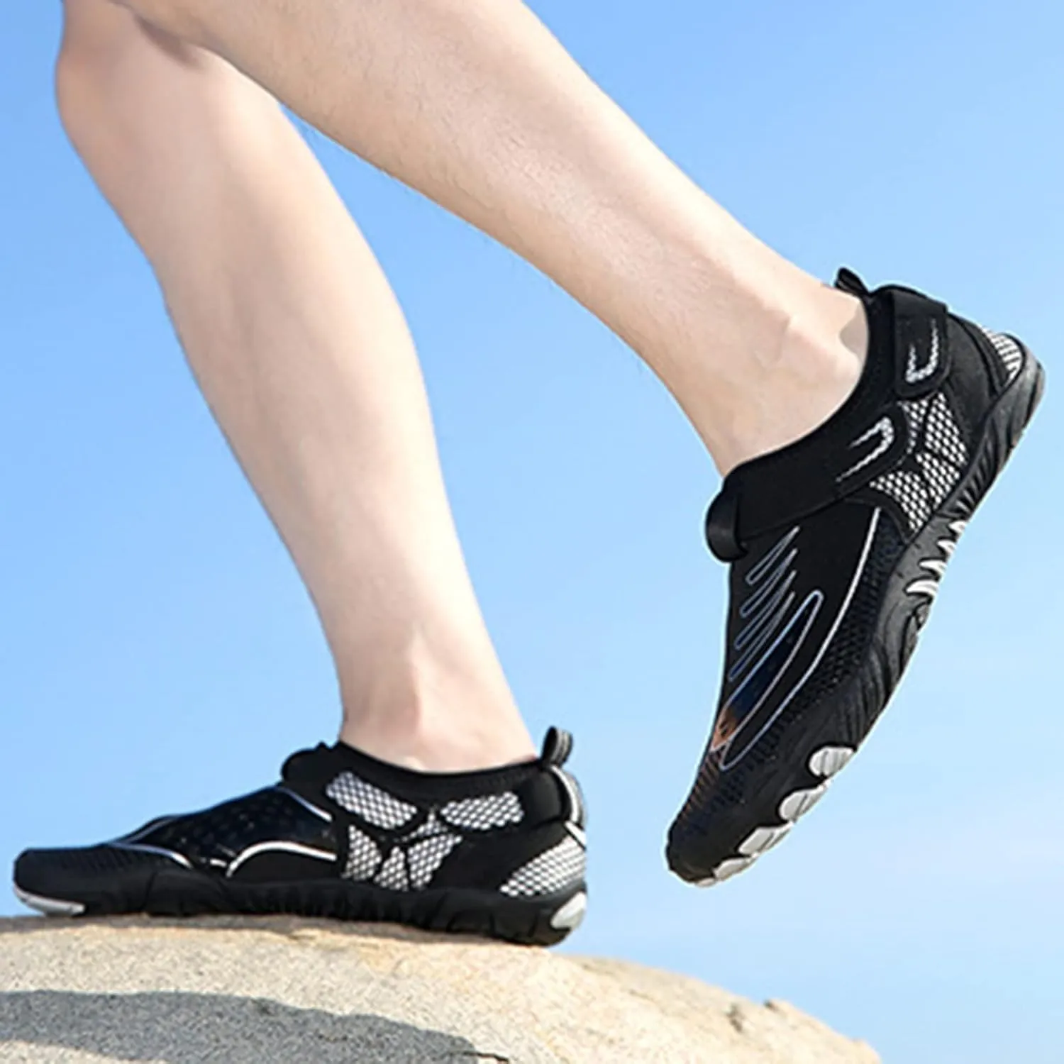 Water Shoes for Women,Summer Quick Dry Pool Surf Swim Shoes Men,Comfy Breathable Non-Slip Aqua Barefoot Beach Shoes,Unisex Adult,Cycling Shoes for Fitness/Yoga/Sport