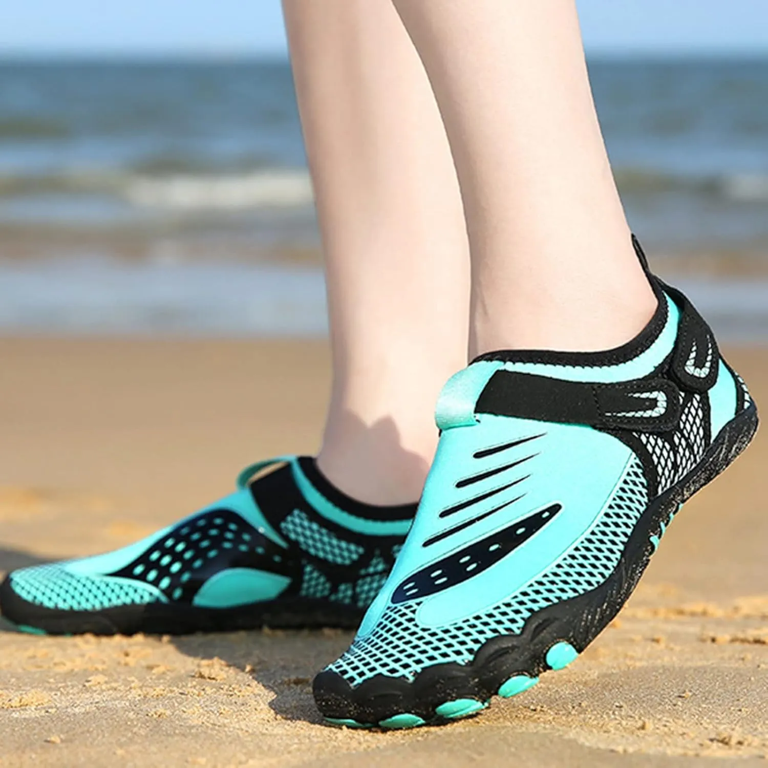 Water Shoes for Women,Summer Quick Dry Pool Surf Swim Shoes Men,Comfy Breathable Non-Slip Aqua Barefoot Beach Shoes,Unisex Adult,Cycling Shoes for Fitness/Yoga/Sport