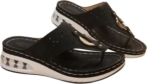 Wedge Slippers for Women Dressy Summer Beach Thong Slides Slip On Flip Flops Open Toe Walking Shoes Wide Width Platform Sandals 2025 Fashion Indoor Outdoor Slippers Sports Slipper