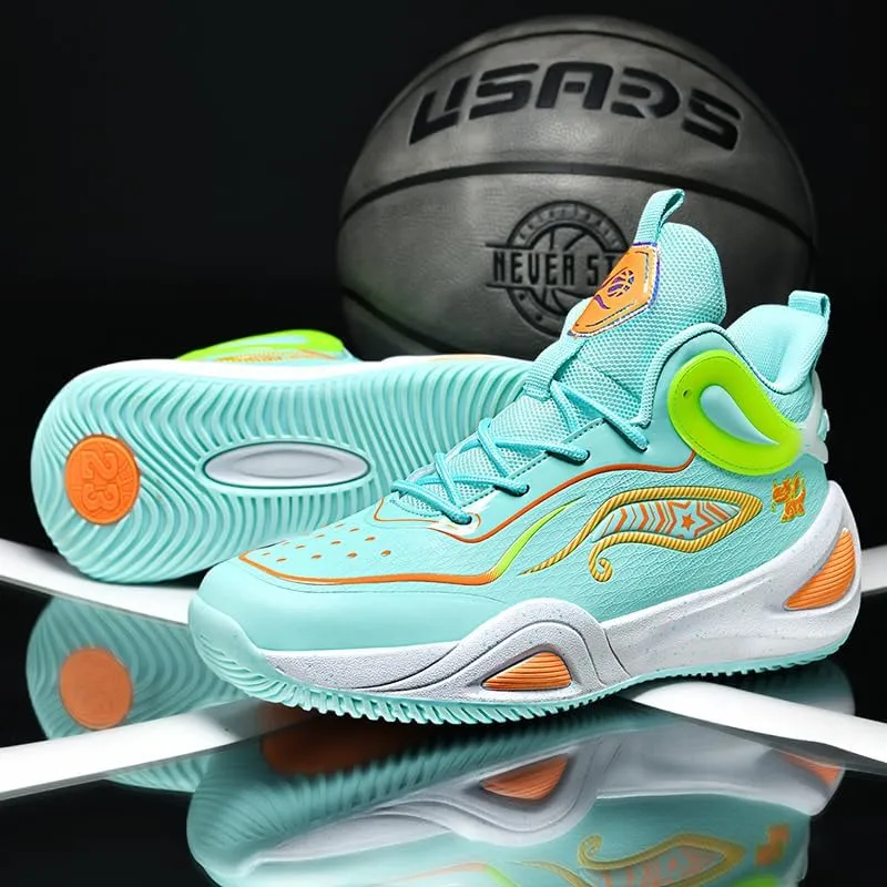 Women Men Basketball Shoes Breathable Non Slip Outdoor Sport Shoes Fashion Athletic Running Tennis Shoes