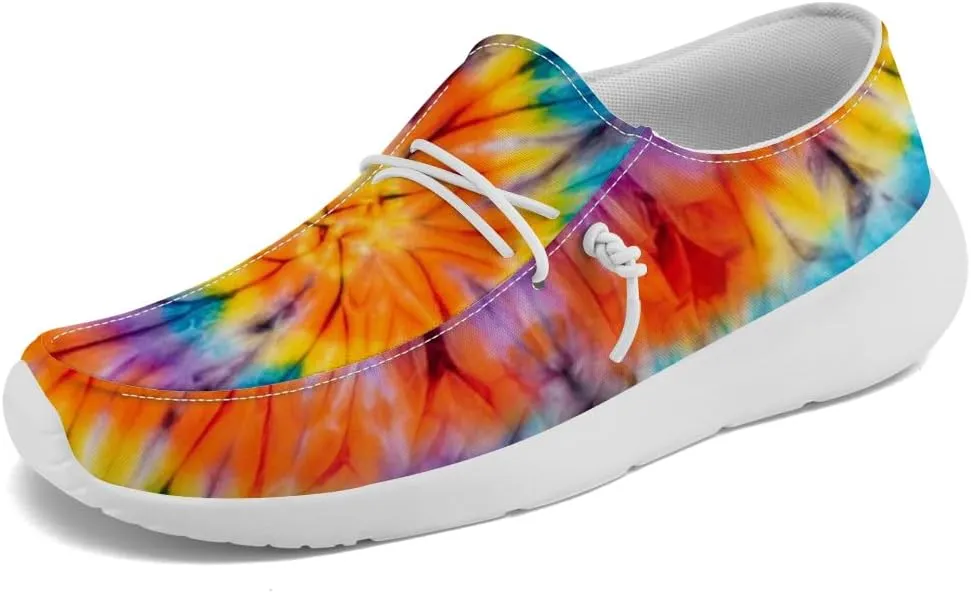 Women's Men's Loafers Slip-on Shoes Tie Dye Shoes Gifts for Women Men