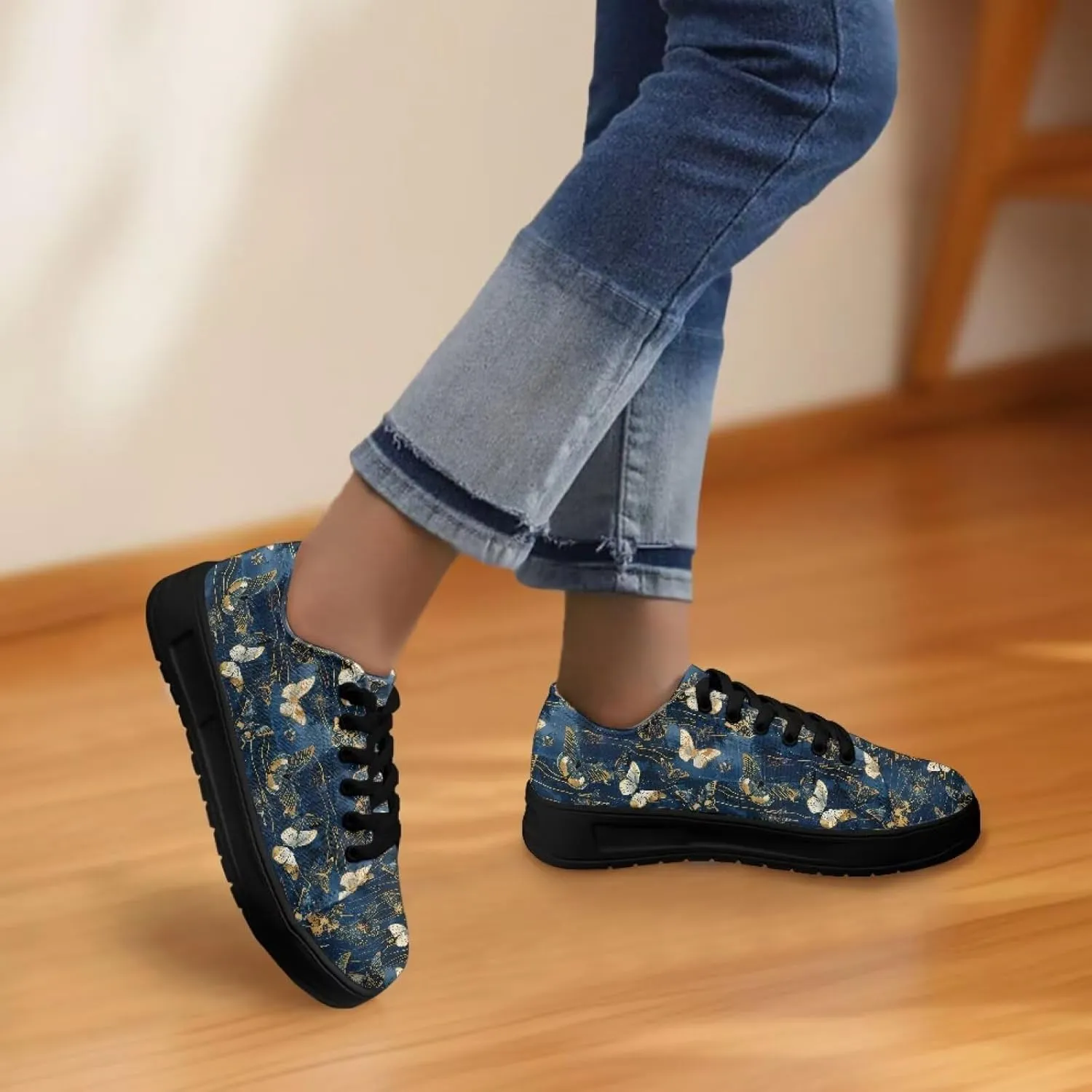 Women's Slip On Canvas Tennis Shoes Low Top Fashion Sneakers Casual Flats Walking Shoes Comfy Loafers US 5.5-13.5