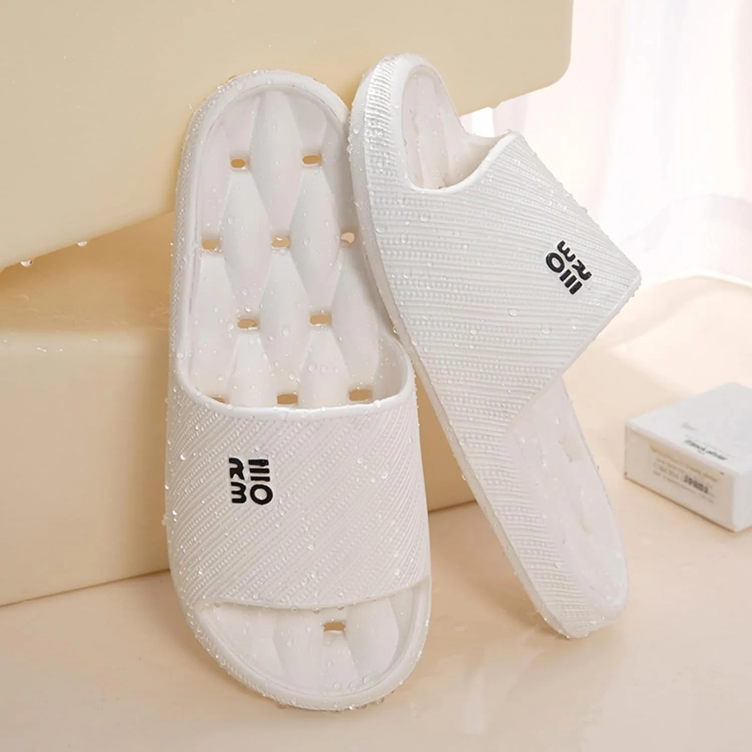 Women's Summer Fashion Slides Sandal Bathroom House and Pool Sandals Bathroom Slipper Women's Flat Slippers