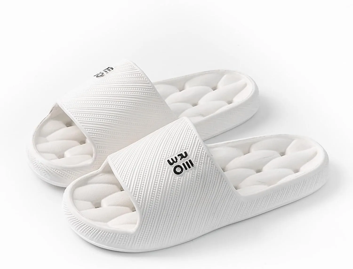 Women's Summer Fashion Slides Sandal Bathroom House and Pool Sandals Bathroom Slipper Women's Flat Slippers