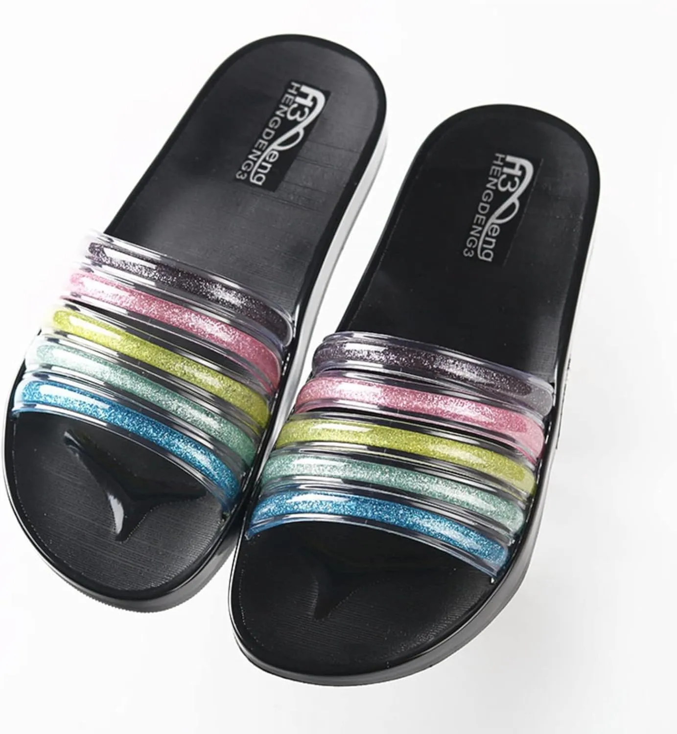 Women's Summer Fashion Slides Sandal Indoor Home Beach Non Slip Sandal Pillow Slippers Cloud Slippers for Women