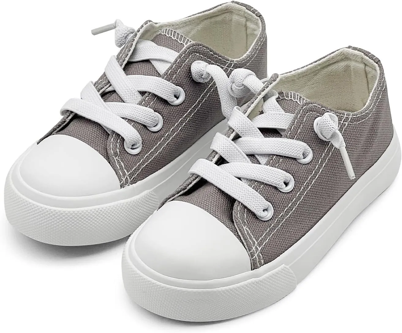 xinran&shengli Toddler Kid Canvas Shoes Boys and Girls Slip On Sneakers Toddler Little Kid Big Kid Lowtop Sneakers Shoes