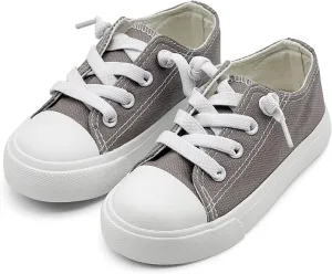 xinran&shengli Toddler Kid Canvas Shoes Boys and Girls Slip On Sneakers Toddler Little Kid Big Kid Lowtop Sneakers Shoes