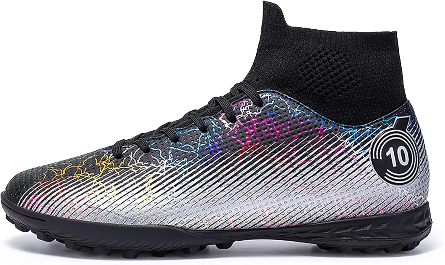 Youth or Adult Women's Soccer Shoes Have Strong Grip, Lightweight and Durable, Medium Width Version, Training Sports Shoes (Black, Adult, Women, 6, Numeric, US Footwear Size System, Medium)