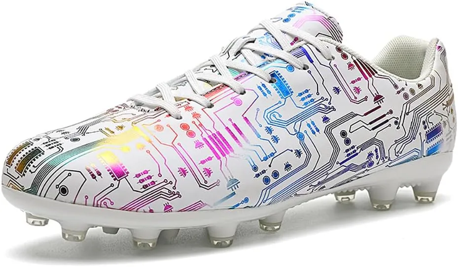 YYSPR Unisex AG Cleats Athletic Soccer Non Slip Wear Resistant Outdoor Turf Comfortable Training Football Shoes