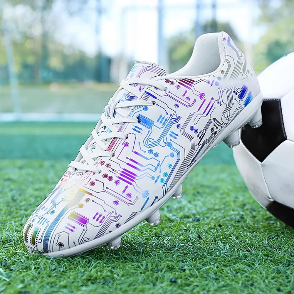 YYSPR Unisex AG Cleats Athletic Soccer Non Slip Wear Resistant Outdoor Turf Comfortable Training Football Shoes