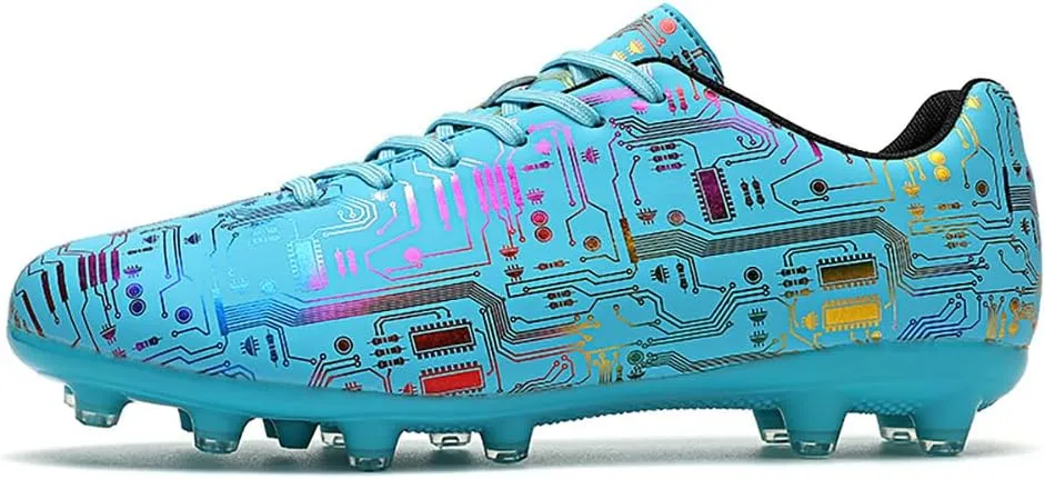 YYSPR Unisex AG Cleats Athletic Soccer Non Slip Wear Resistant Outdoor Turf Comfortable Training Football Shoes